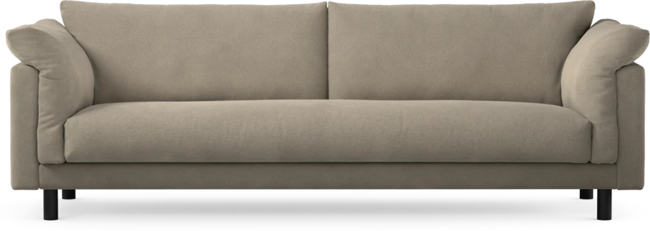 Cherrie - 4-sits soffa, hel dyna, fast klädsel - Beige