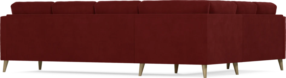 Eden - Hörnsoffa, 2+3-sits - Röd