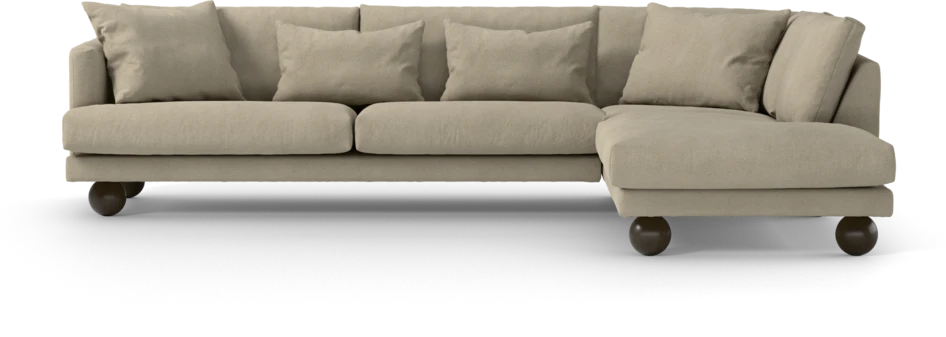 Harper - 3-sits soffa med divan höger - Beige