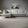Bridge - 3-sits soffa med divan vänster - Grå