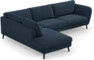 Madison - 3-sits soffa med divan vänster - Blå