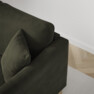 Eden - 2-sits soffa med schäslong - Grön