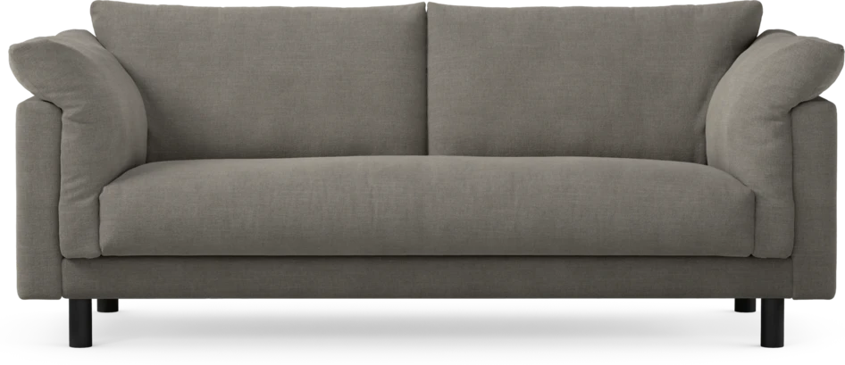 Cherrie - 2,5-sits soffa, hel dyna, fast klädsel - Grå