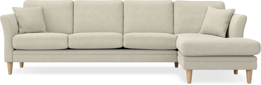 Eden - 3-sits soffa med schäslong - Beige