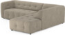 Bella - 3-sits soffa med divan höger - Beige