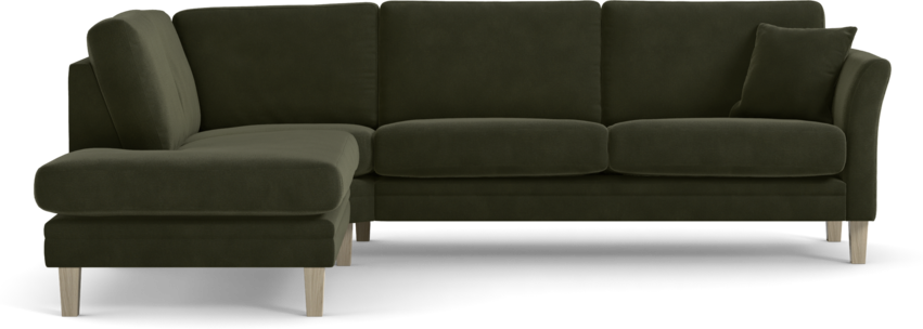 Eden - 2,5-sits soffa med divan - Grön