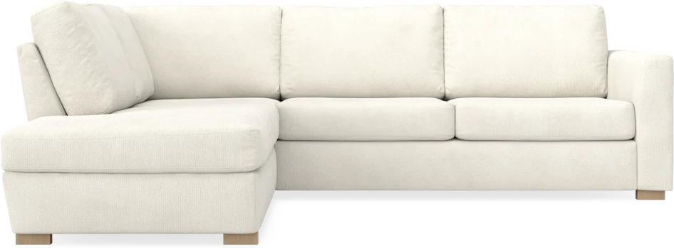Friday - 2,5-sits soffa med divan vänster - Vit