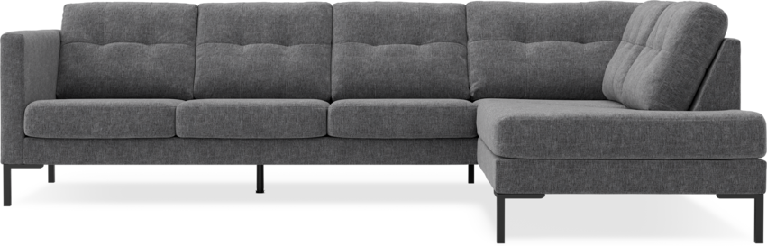 Rio - 3-sits soffa med divan höger - Grå