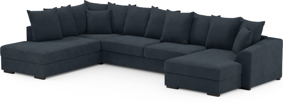 Town - 3-sits soffa med divan vänster och schäslong höger - Blå