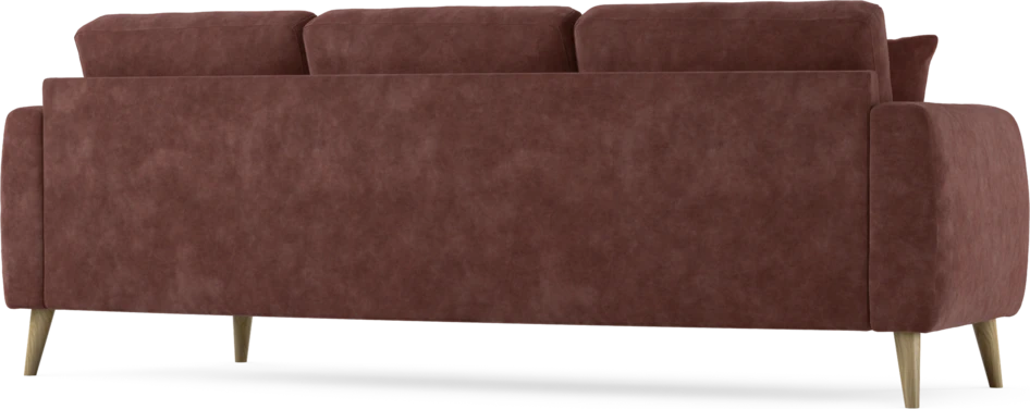 Eden - 3-sits soffa svängd - Röd
