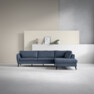 County - 2,5-sits soffa med divan höger - Blå