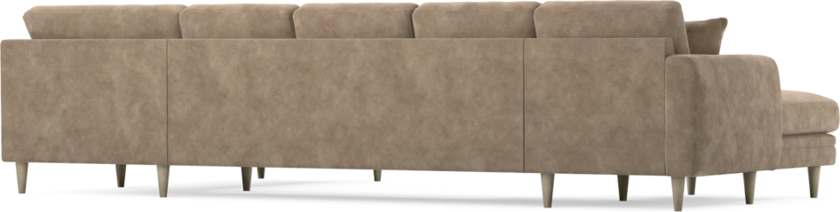 Eden - 3-sits soffa med schäslong vänster och divan höger - Beige