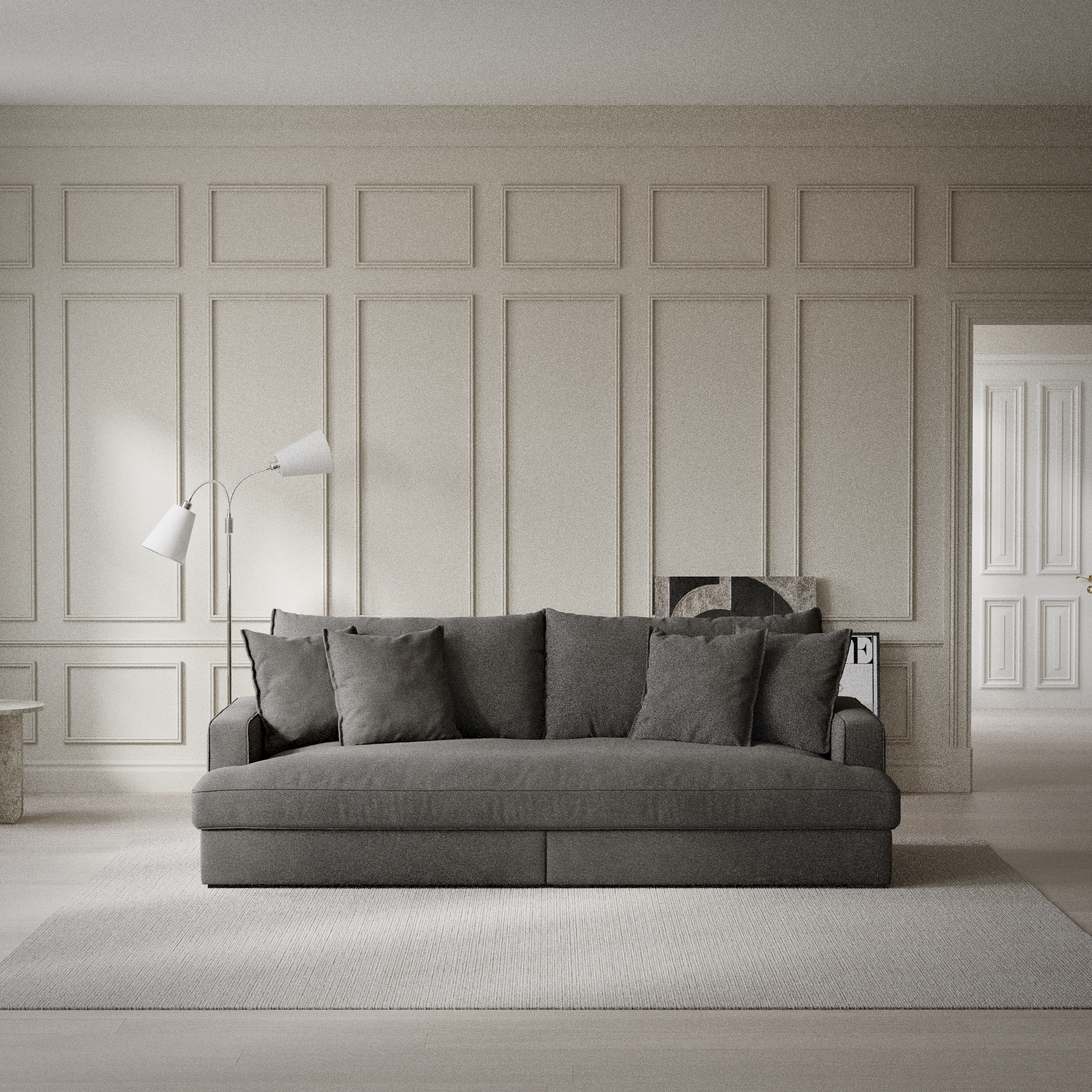 Rossi - 3-sits soffa, hel dyna - inspiration