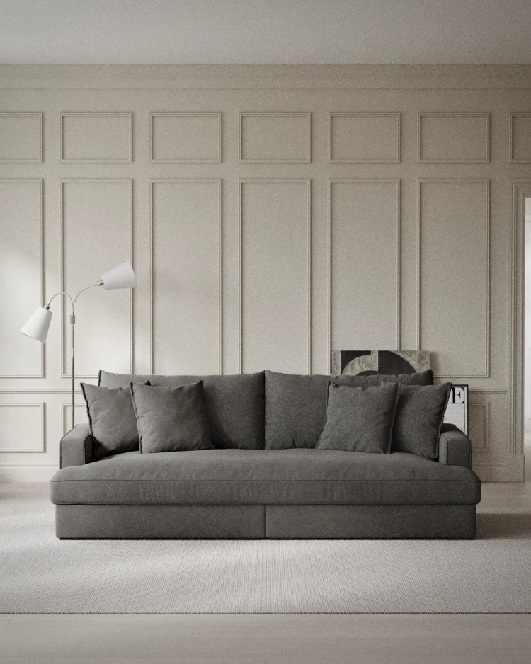 Rossi - 3-sits soffa, hel dyna - inspiration