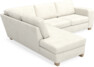 Friday - 2,5-sits soffa med divan vänster - Vit
