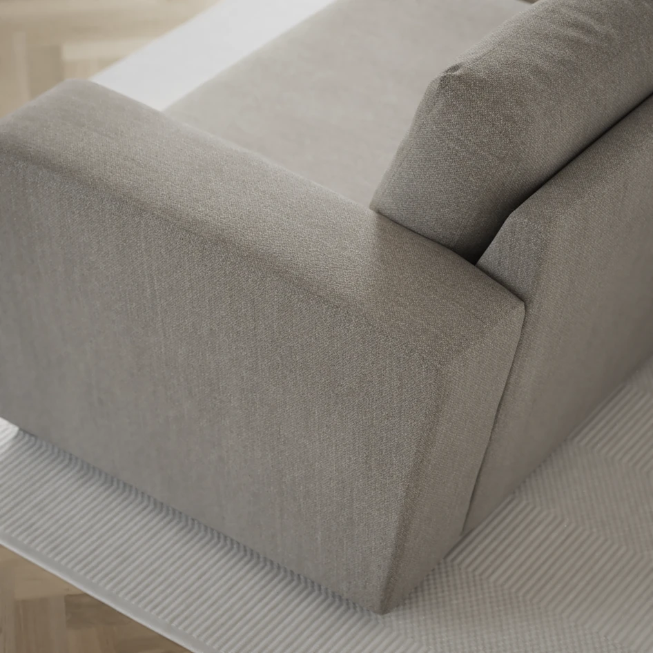 Friday - 3-sits soffa med divan vänster och schäslong höger - Grå