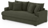 Mila - 3-sits soffa, hel dyna - Grön