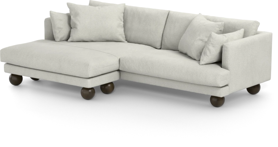 Harper - 4-sits med schäslong XL vänster - Vit