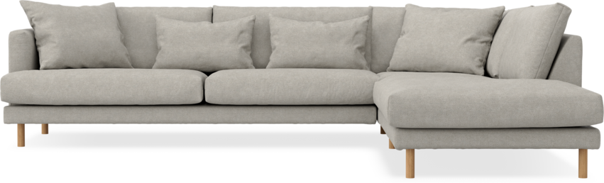 Harper - 3-sits soffa med divan höger - Beige