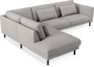 Willow - 3-sits soffa med divan vänster, fast klädsel - Vit