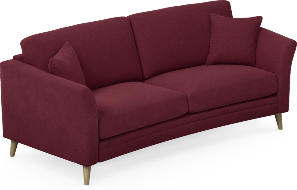 Eden - 2,5-sits soffa svängd - Röd