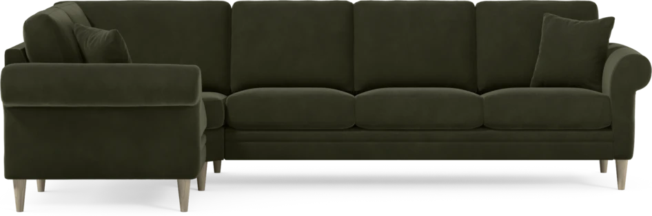 Eden - Hörnsoffa, 1+3-sits - Grön