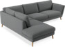 Madison - 3-sits soffa med divan vänster - Grå