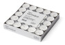 Glimra - Värmeljus, H 1,5 Ø 3,7 cm, brinntid 4 h, 50-pack - Vit
