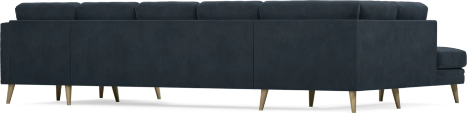 Eden - 3-sits soffa med divan vänster och schäslong höger - Blå