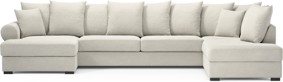 Town - 3-sits soffa med divan höger och schäslong vänster - Vit
