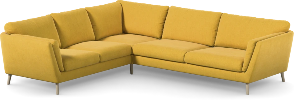 Madison Lux - Hörnsoffa 2+3-sits, hörn 1 - Gul