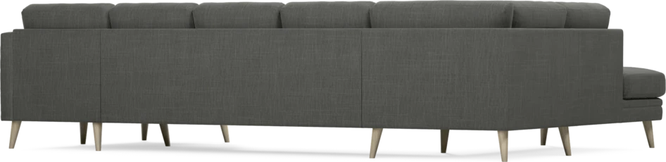 Eden - 3-sits soffa med divan vänster och schäslong höger - Grå