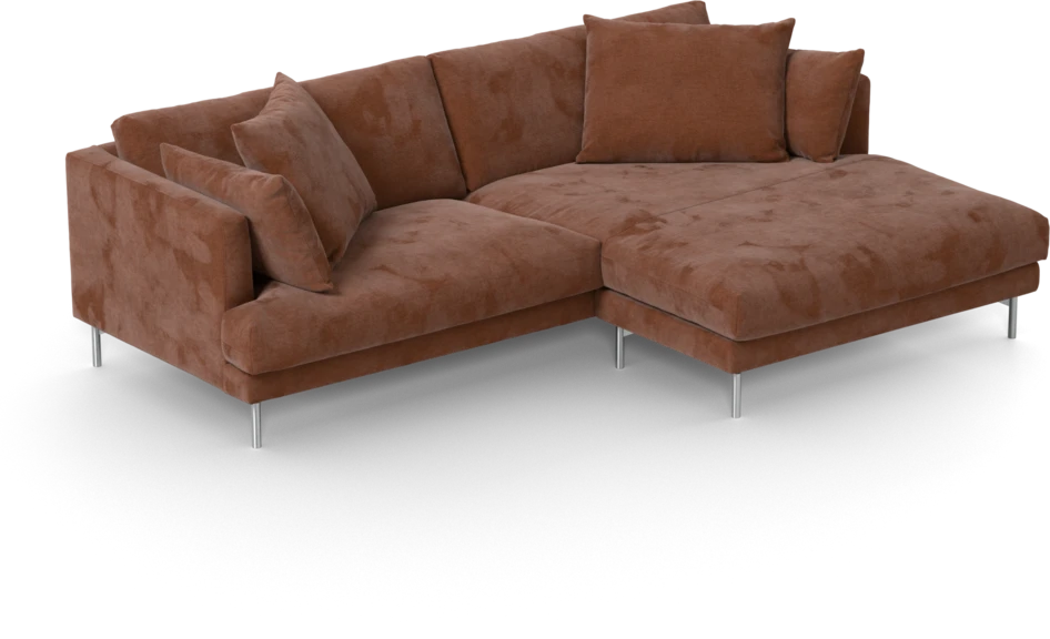 Harper - 4-sits med schäslong XL höger - Orange