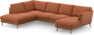 Madison Lux - 2-sits soffa med divan vänster och schäslong höger - Orange