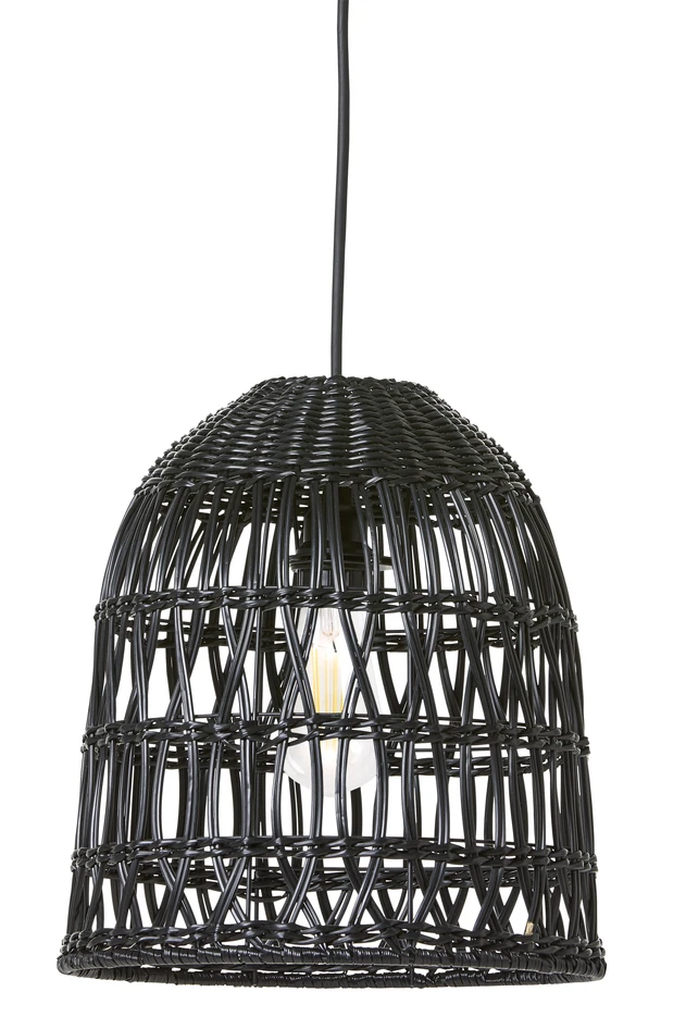 Knute - Utelampskärm, H33 Ø30 cm - Svart