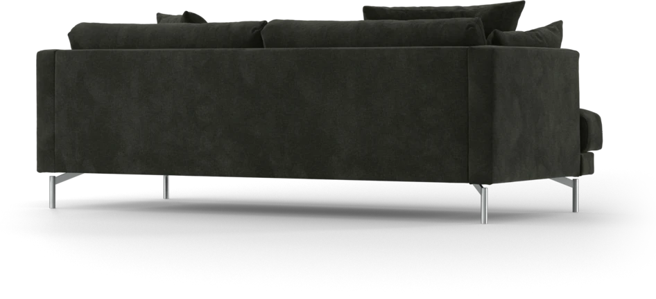 Harper - 3-sits soffa, hel dyna - Svart