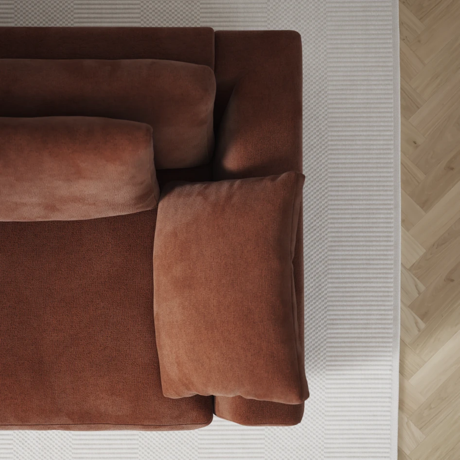 Amie - 4-sits soffa - Orange