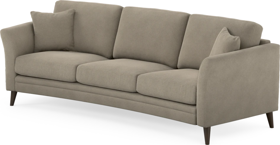 Eden - 3-sits soffa svängd - Beige