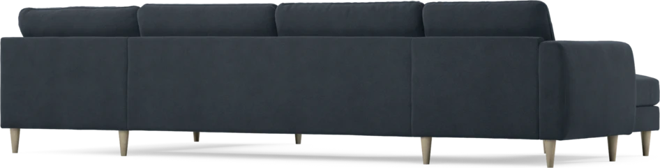 Bridge - 3-sits soffa med schäslong vänster och divan höger - Blå