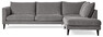 Leone - 3-sits soffa med divan höger - Grå