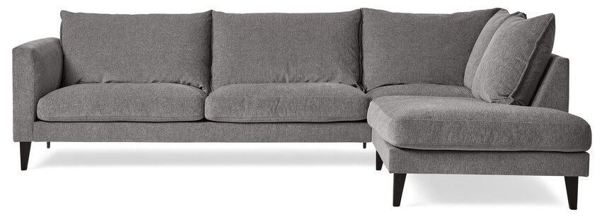 Leone - 3-sits soffa med divan höger - Grå