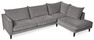Leone - 3-sits soffa med divan höger - Grå