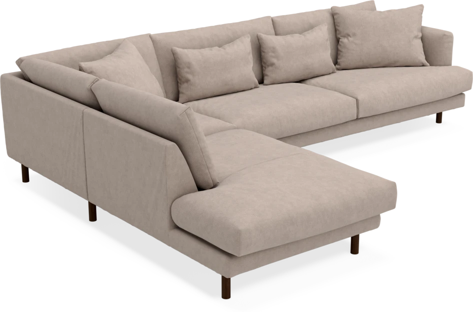 Harper - 3-sits soffa med divan vänster - Beige