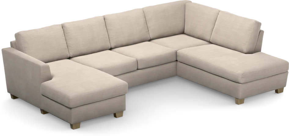 Friday - 3-sits soffa med schäslong vänster och divan höger - Beige