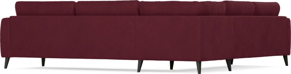 Bridge - Hörnsoffa, 2+3-sits - Röd
