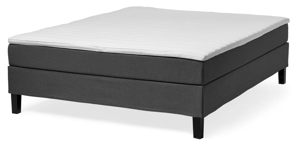 Cozy Night - Kontinentalsäng, dubbelsäng med bäddmadrass - Svart