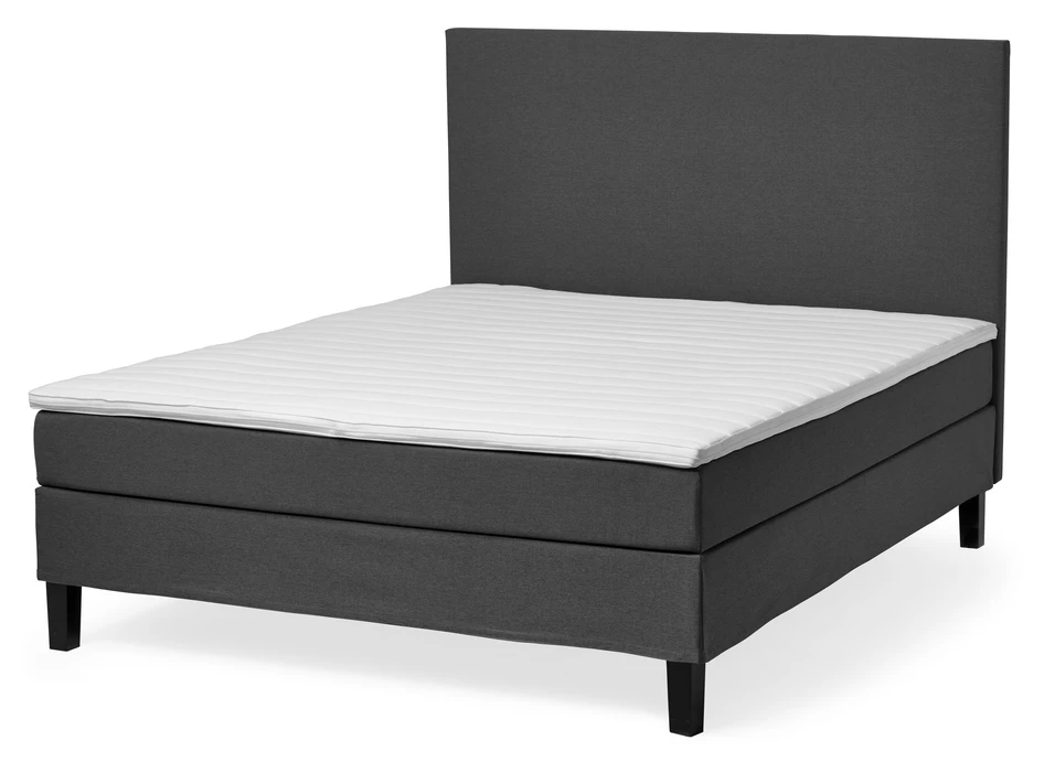 Cozy Night - Kontinentalsäng, dubbelsäng med bäddmadrass - Svart