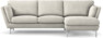 Madison Lux - 2-sits soffa med schäslong höger - Vit