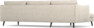 Madison Lux - 3-sits soffa med schäslong vänster - Beige