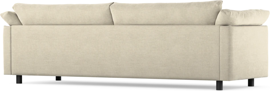 Cherrie - 4-sits soffa, hel dyna, fast klädsel - Beige